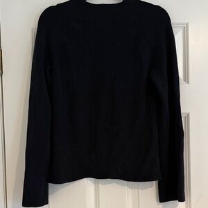 Banana Republic Factory Black Keyhole Sweater Sz L